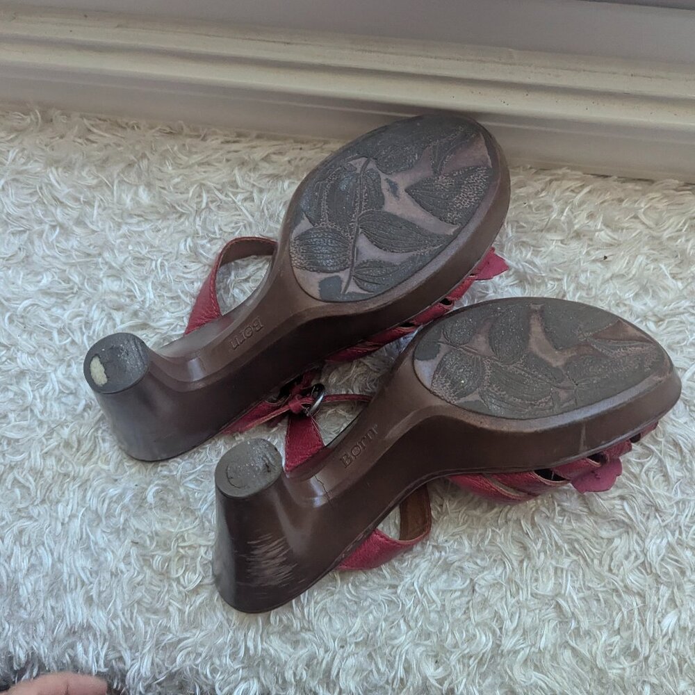 Born Heels Size 8 Flower/Rose Detail - Picture 5 of 9